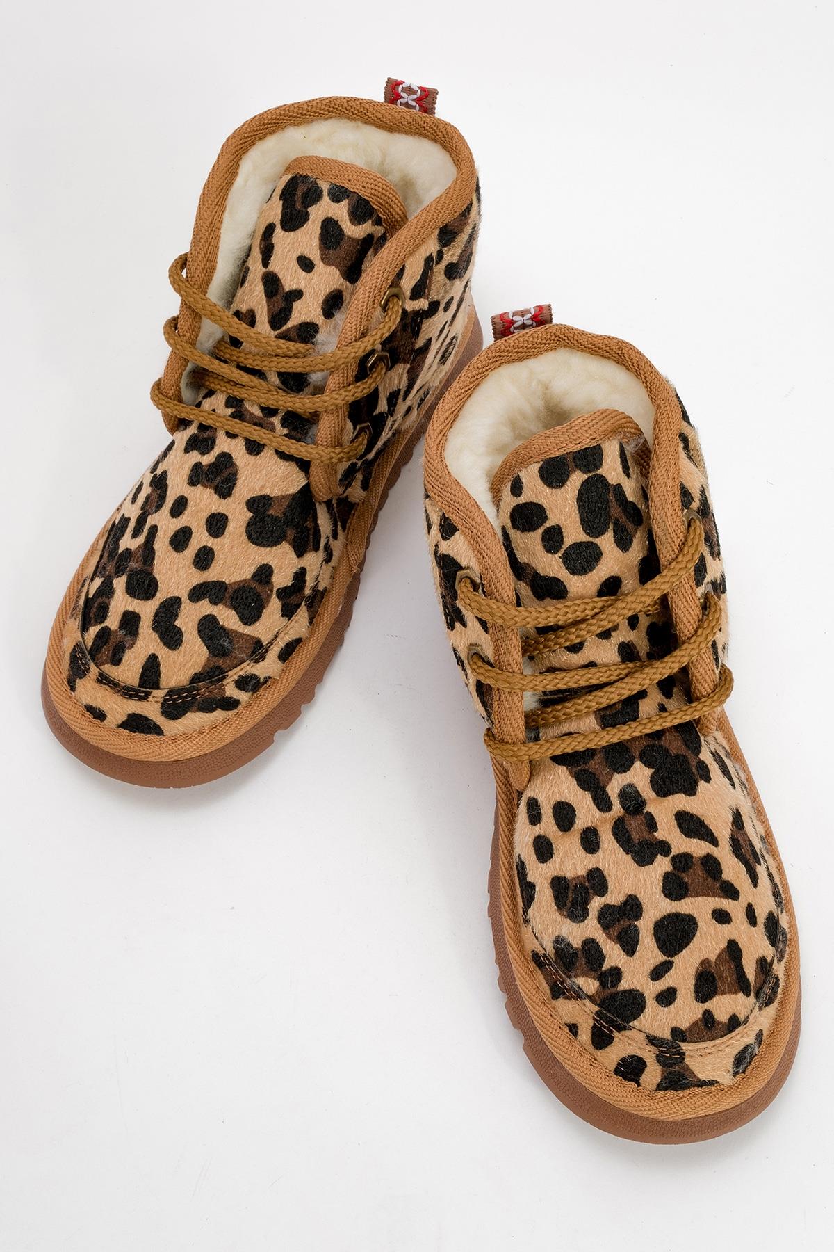 Mingo - Black And Yellow Patterned Lace-Up Sport Boot – side view showing lace, leather, black, Vowalisse