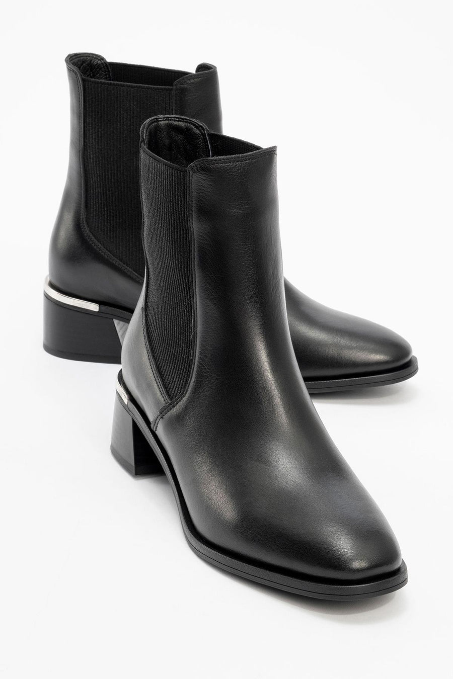 Neiva Black Leather Chelsea Boot