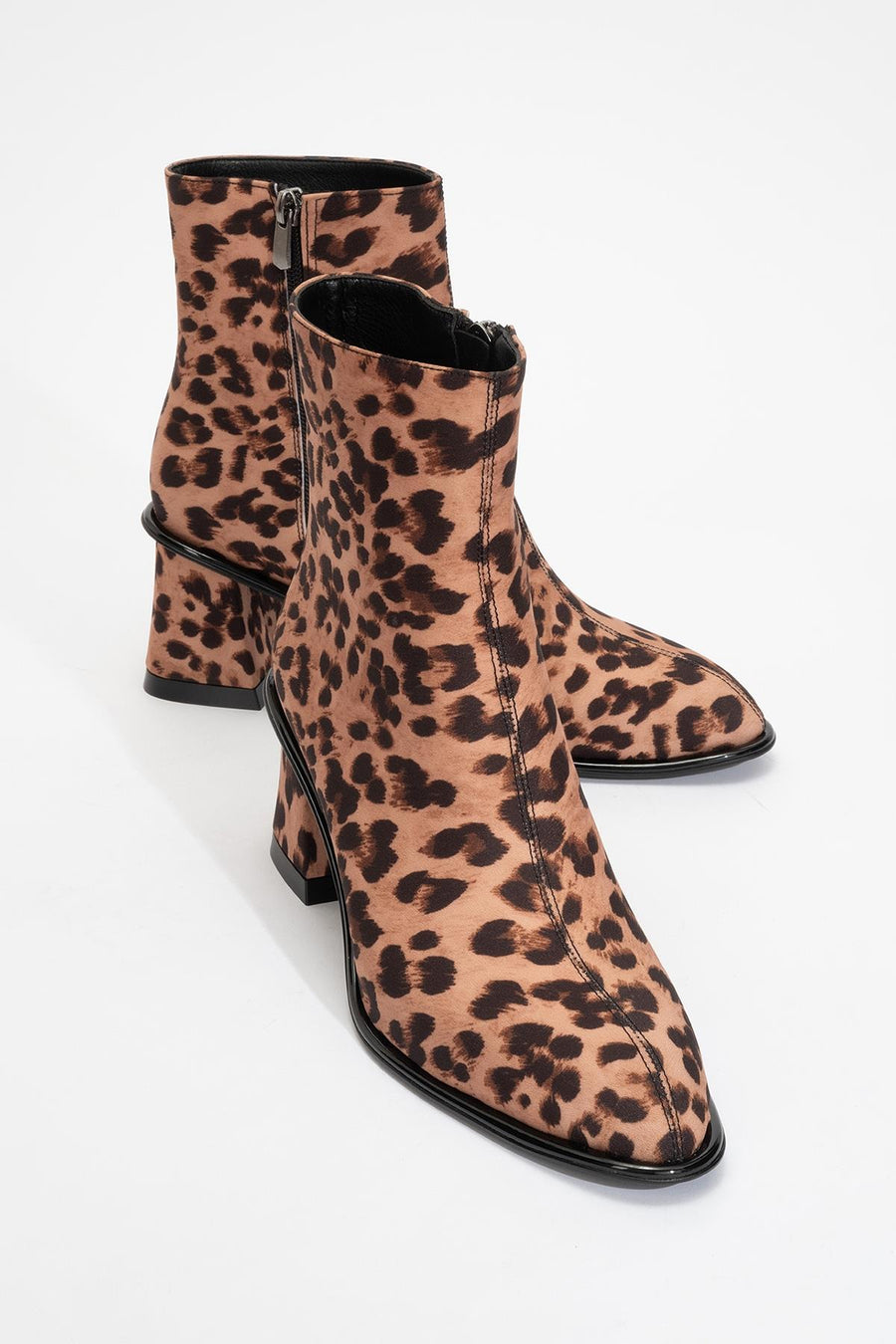 Alba Leopard Block Heel Boot
