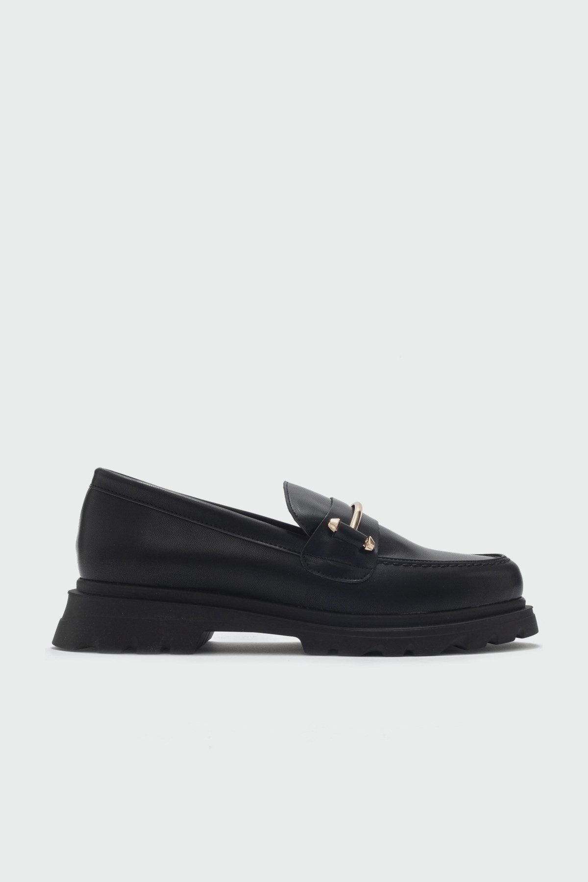 Dual - Black Oxford Shoe – sole view showing leather, black, Vowalisse