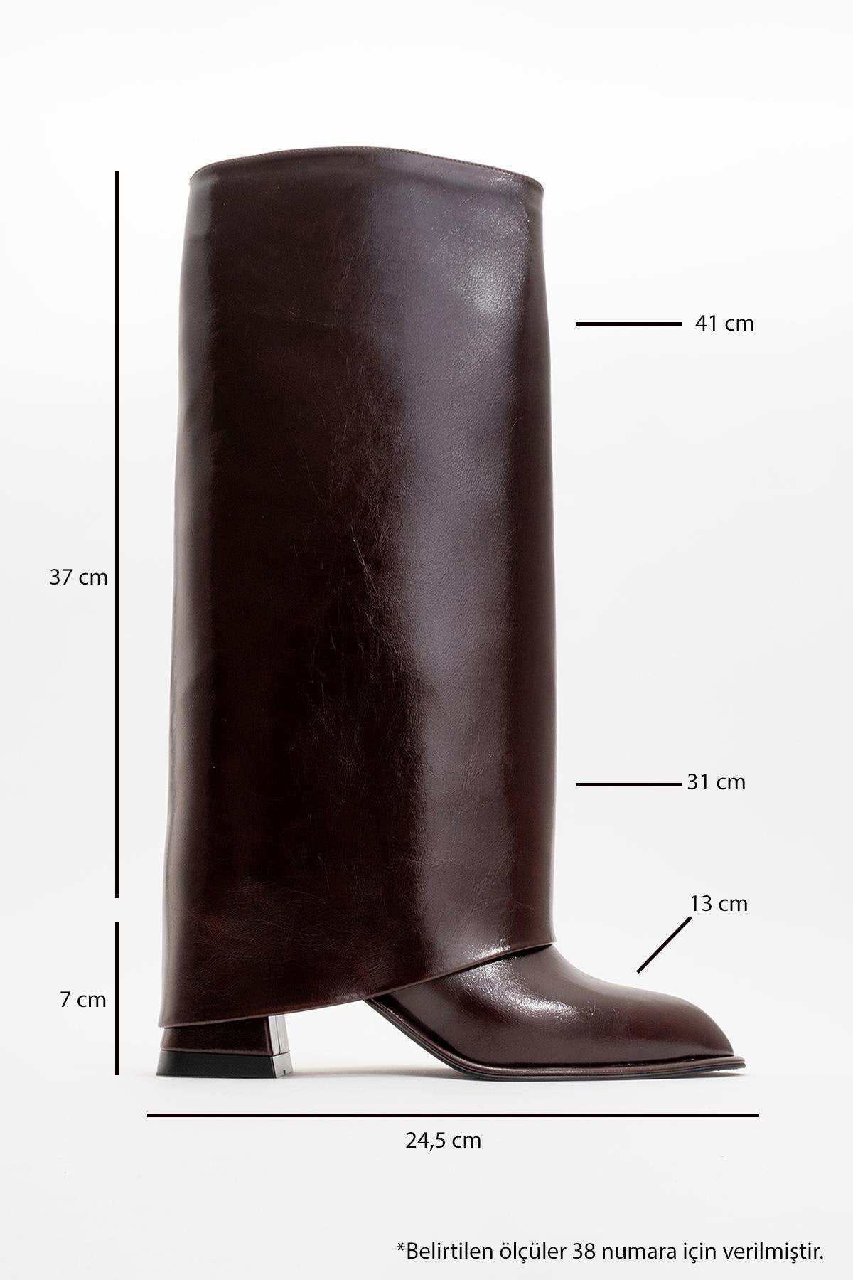 Maybe Burgundy Chunky Heel Boot – back view showing leather, red, Vowalisse