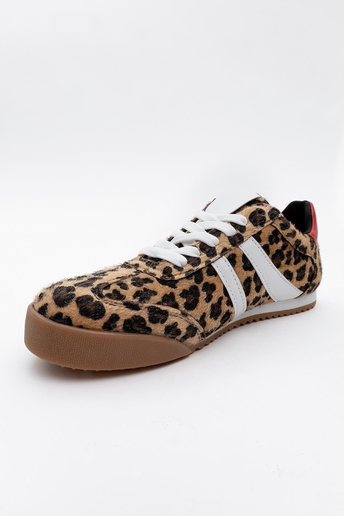 Jimmy - Black Yellow Patterned Sneaker – detail view showing leather, black, Vowalisse