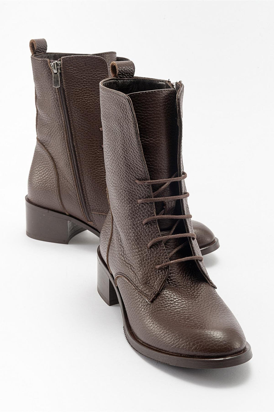 Lana Brown Leather Boot