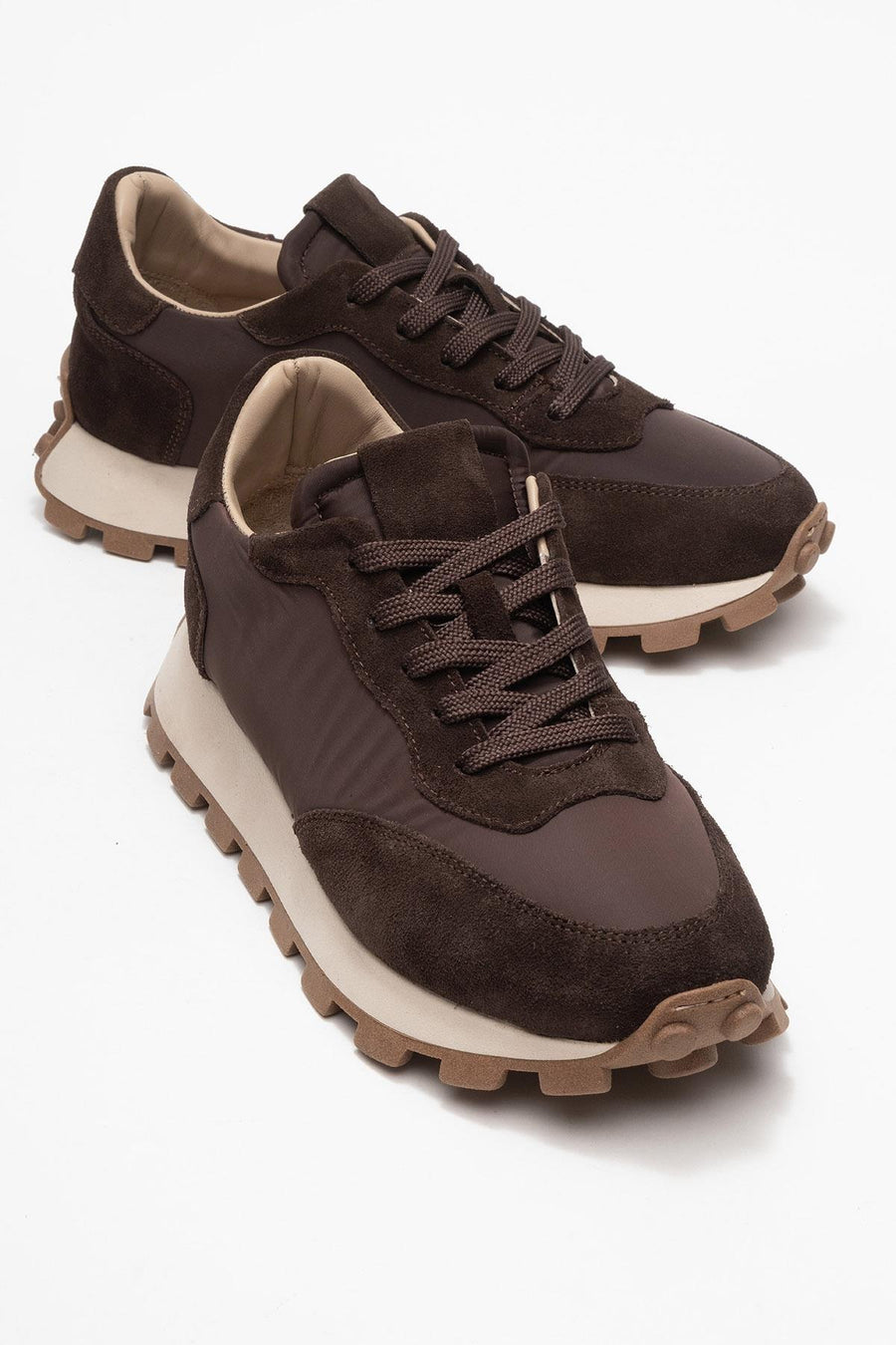 Amanda - Brown Genuine Leather Sneaker