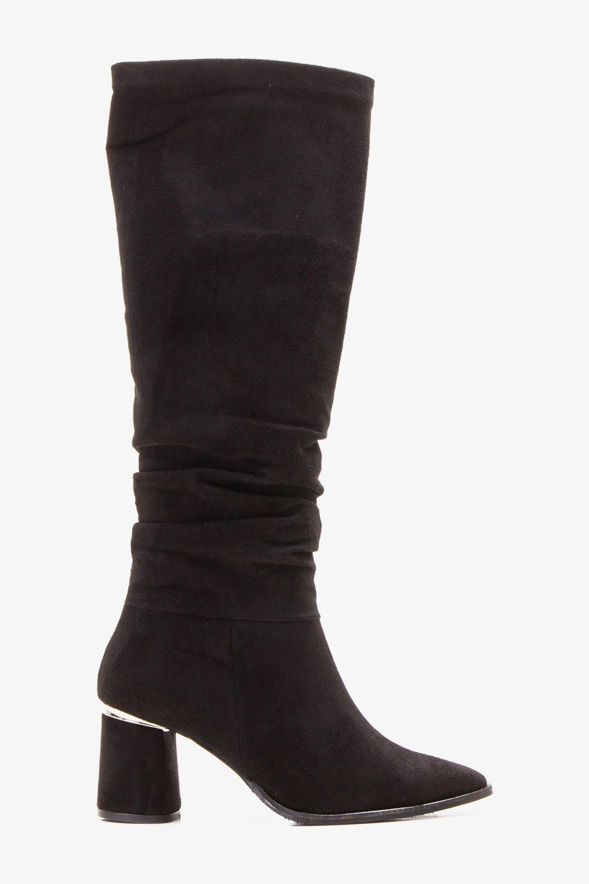 120 - Black Boot – pair view showing leather, black, Vowalisse