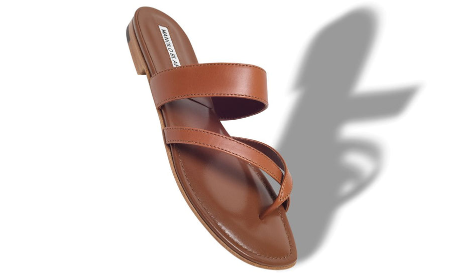 Vivienne Halo Brown Crossover Mules