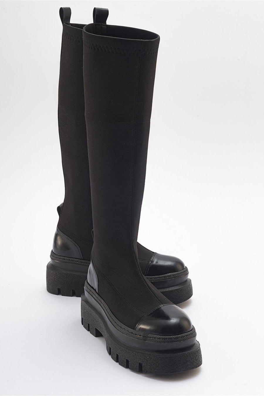 Celine - Black Scuba Thick-Sole Boot