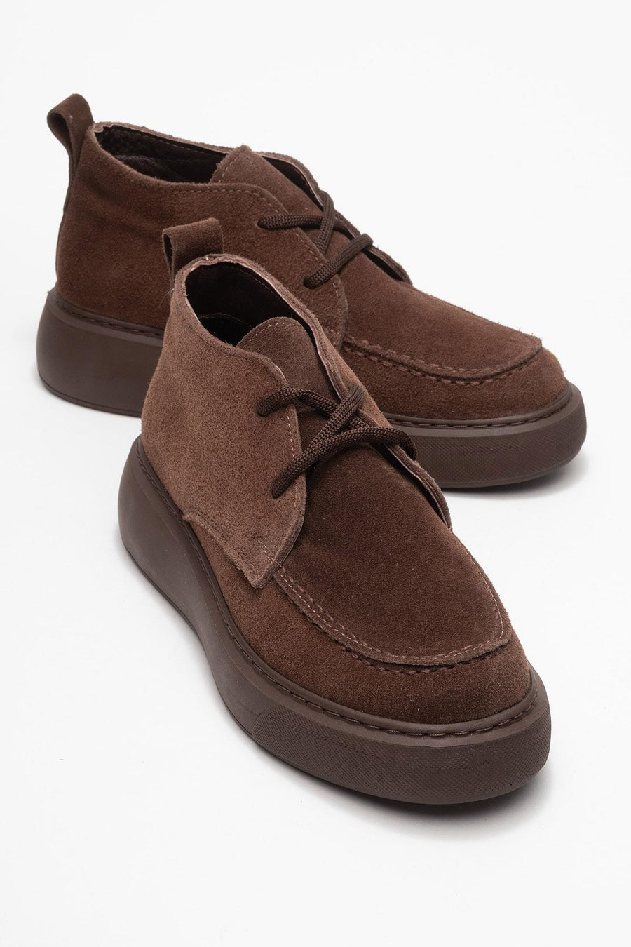 Lilya - Taupe Genuine Leather Chukka Boot