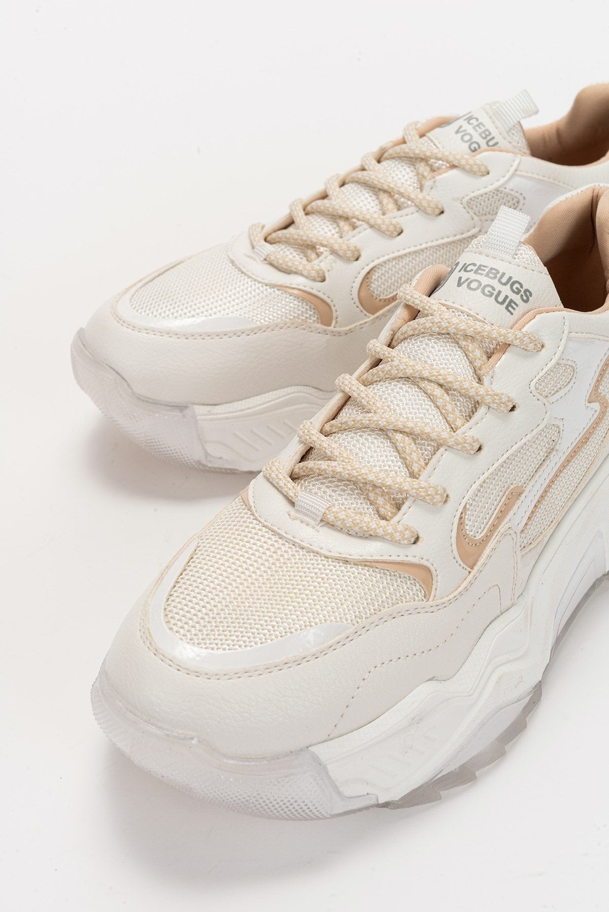 Europa - White Sneaker – side view showing leather, white, Vowalisse