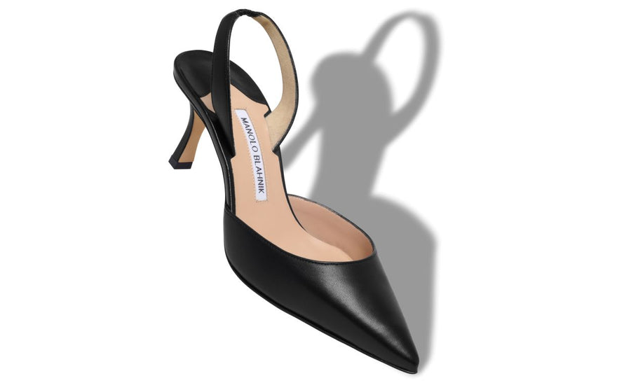 Adriana Flame Black Slingback Slingbacks