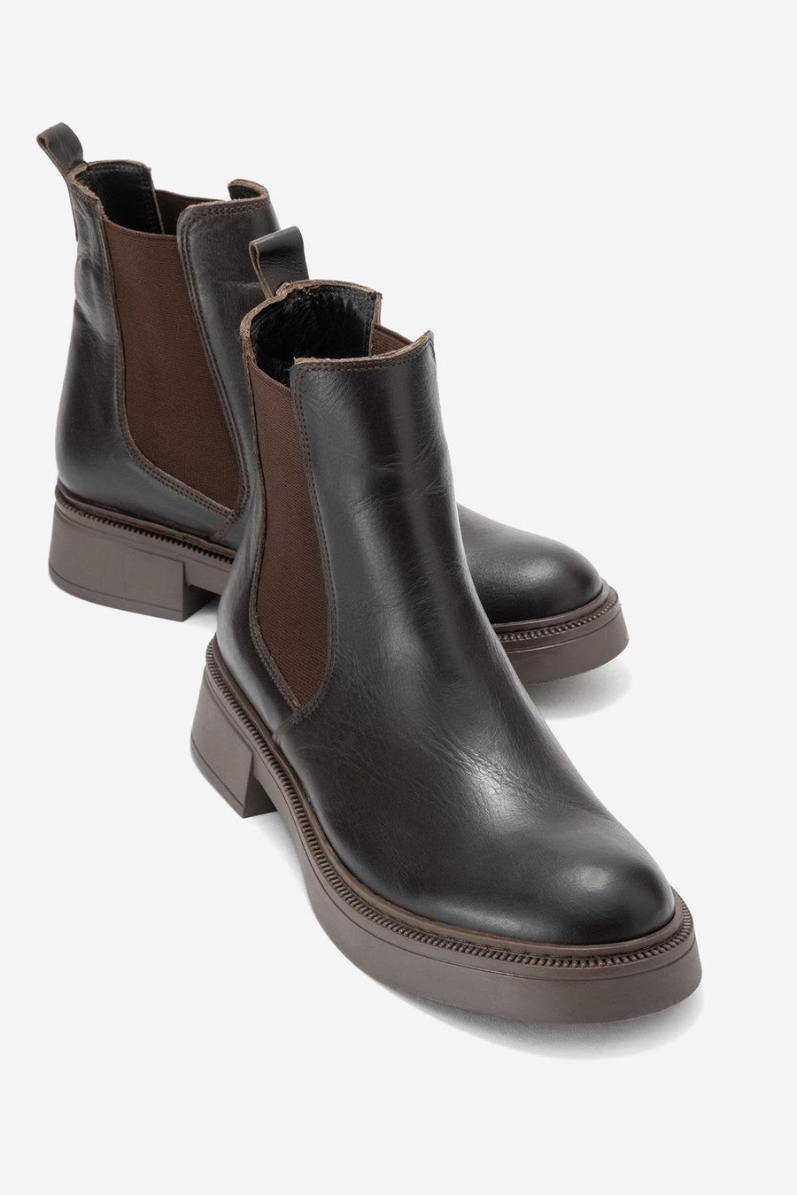 Orliss - Brown Genuine Leather Chelsea Boot
