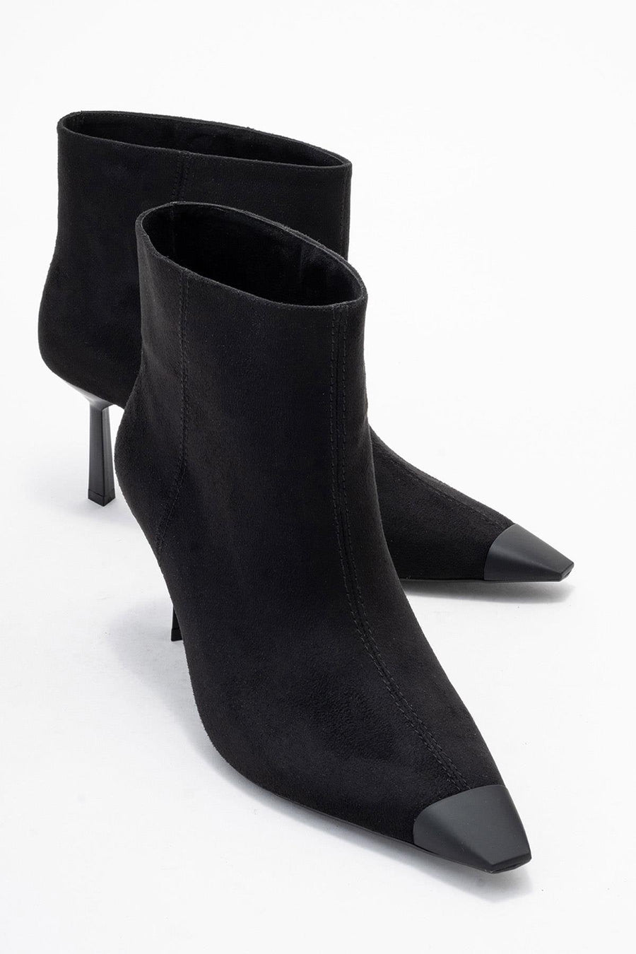 Rassel - Black Stiletto Heel Ankle Boot