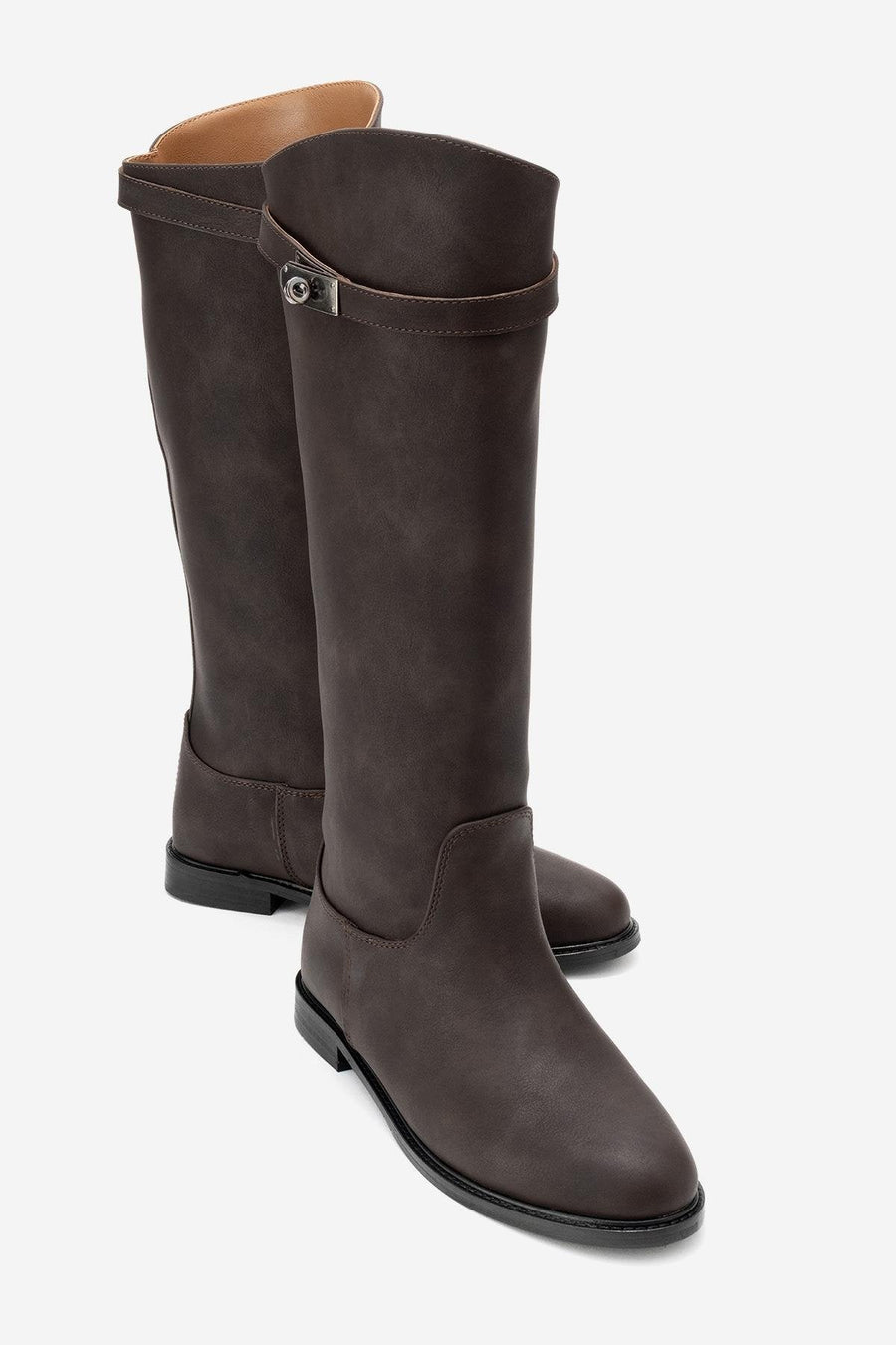 Yoko - Brown Nubuck Riding Boot