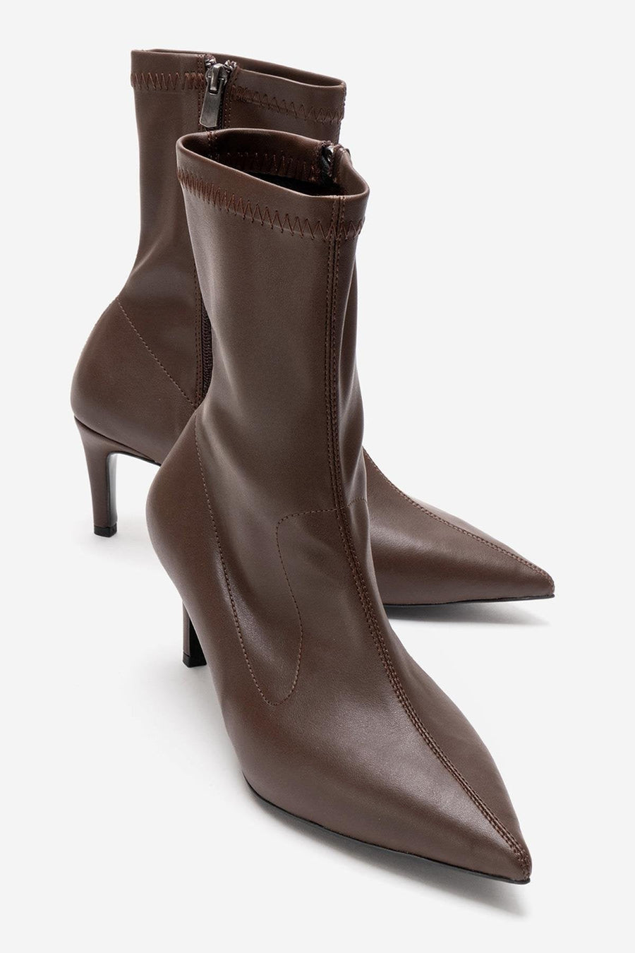 ROSSANO - Brown Stiletto Heel Boot