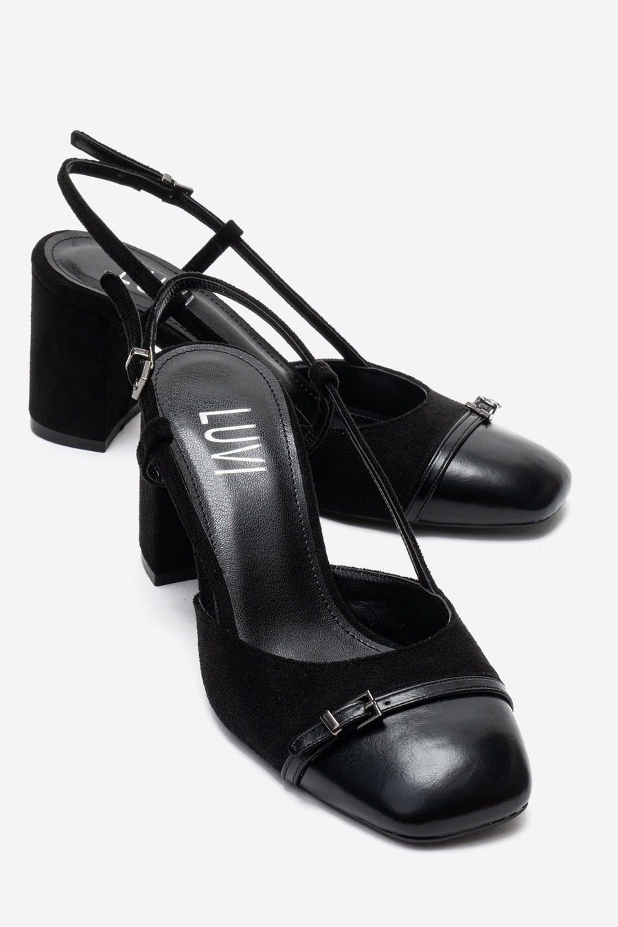 DESIA - Black Block Heel Shoe