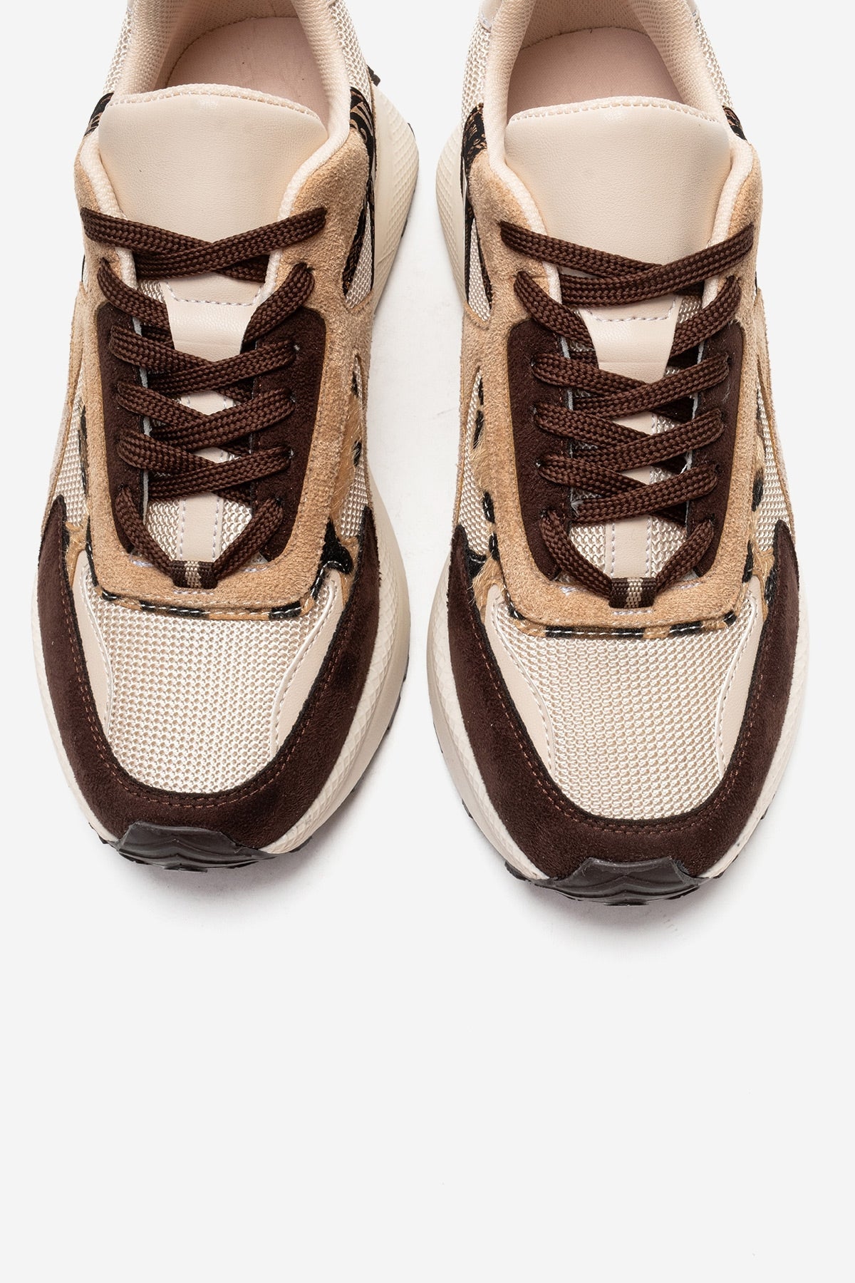 PREMIA - Brown Suede Sneaker – side view showing leather, suede, Vowalisse