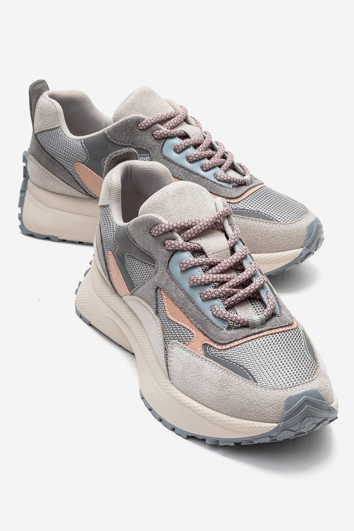 PREMIA - Ice Multi Sneaker – front three-quarter view showing leather, red, Vowalisse
