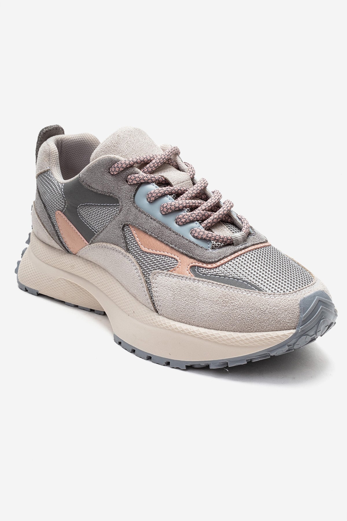 PREMIA - Ice Multi Sneaker – detail view showing leather, red, Vowalisse