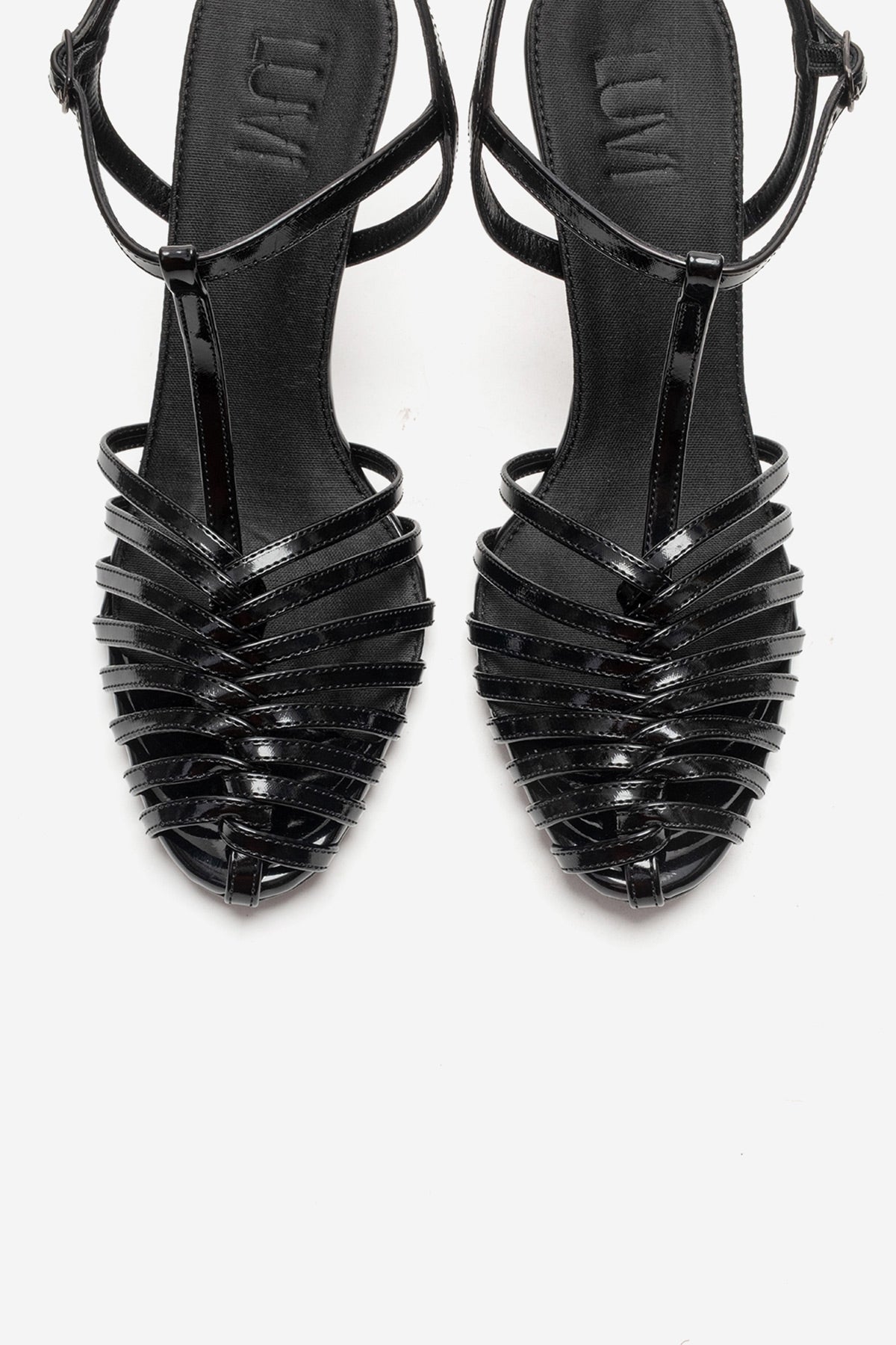 PASION - Black Stiletto Pump – side view showing leather, black, Vowalisse
