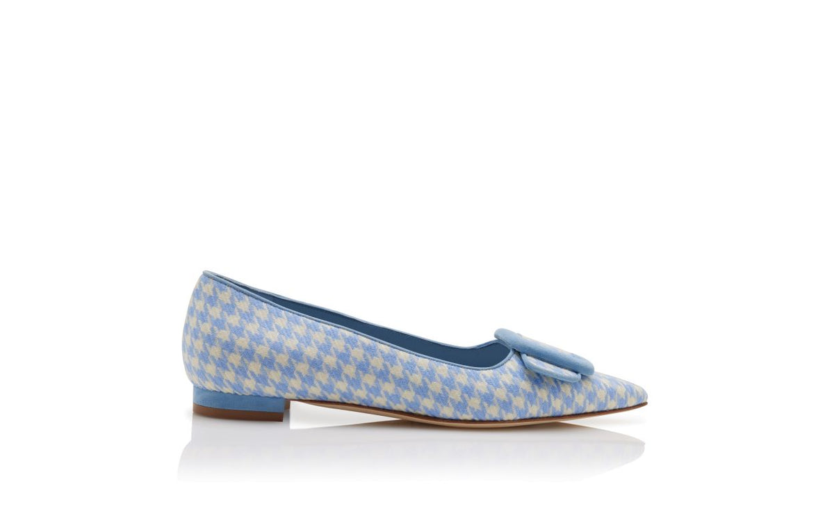 Cressida Shine Blue Pointed Toe Pumps – side profile showing blue pointed toe, suede, Vowalisse