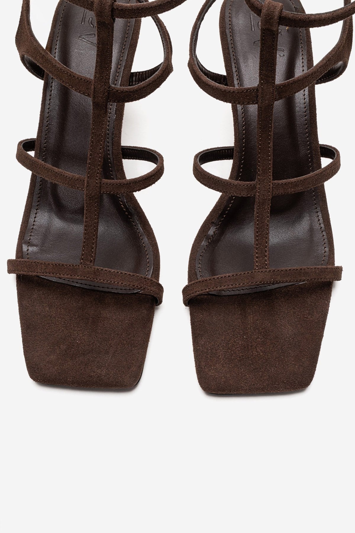 VIENTO - Brown Thin Heel Pump – side view showing leather, Vowalisse