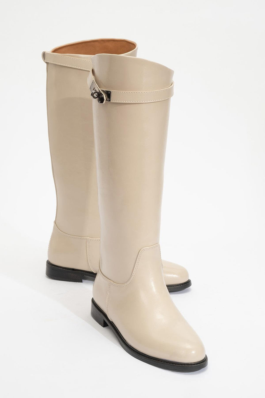 Yoko Beige Riding Boot