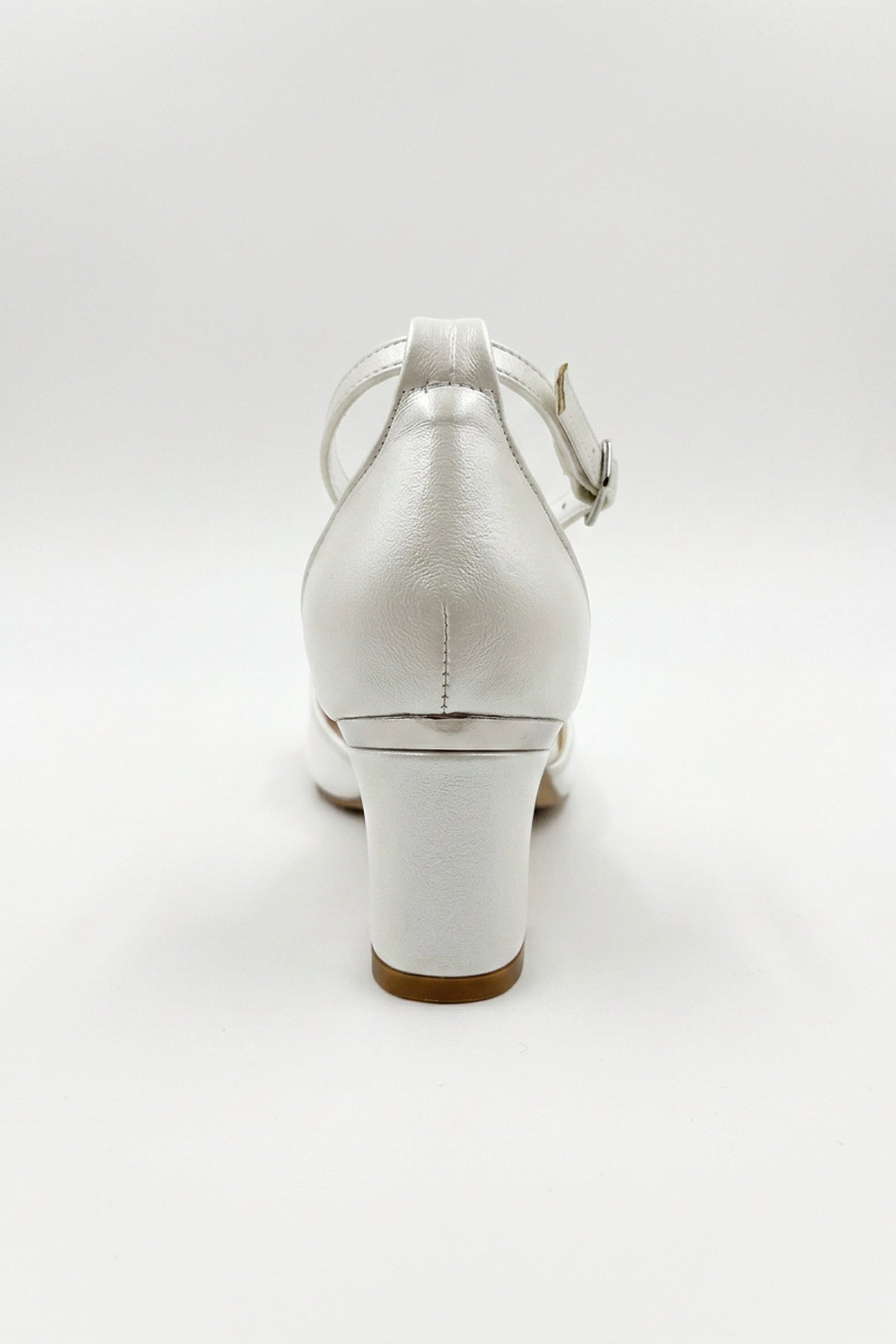 Iry Ivory Butterfly Embroidered Mesh Pumps – detail view showing mesh, metallic, ivory, Vowalisse