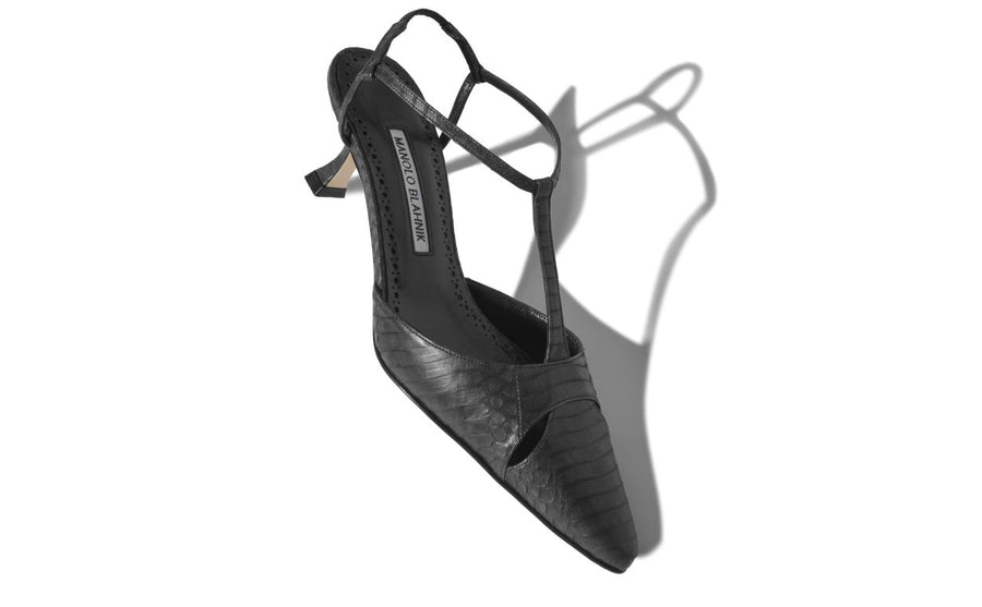 Valentina Élan Black T-Bar T-Bar Shoes