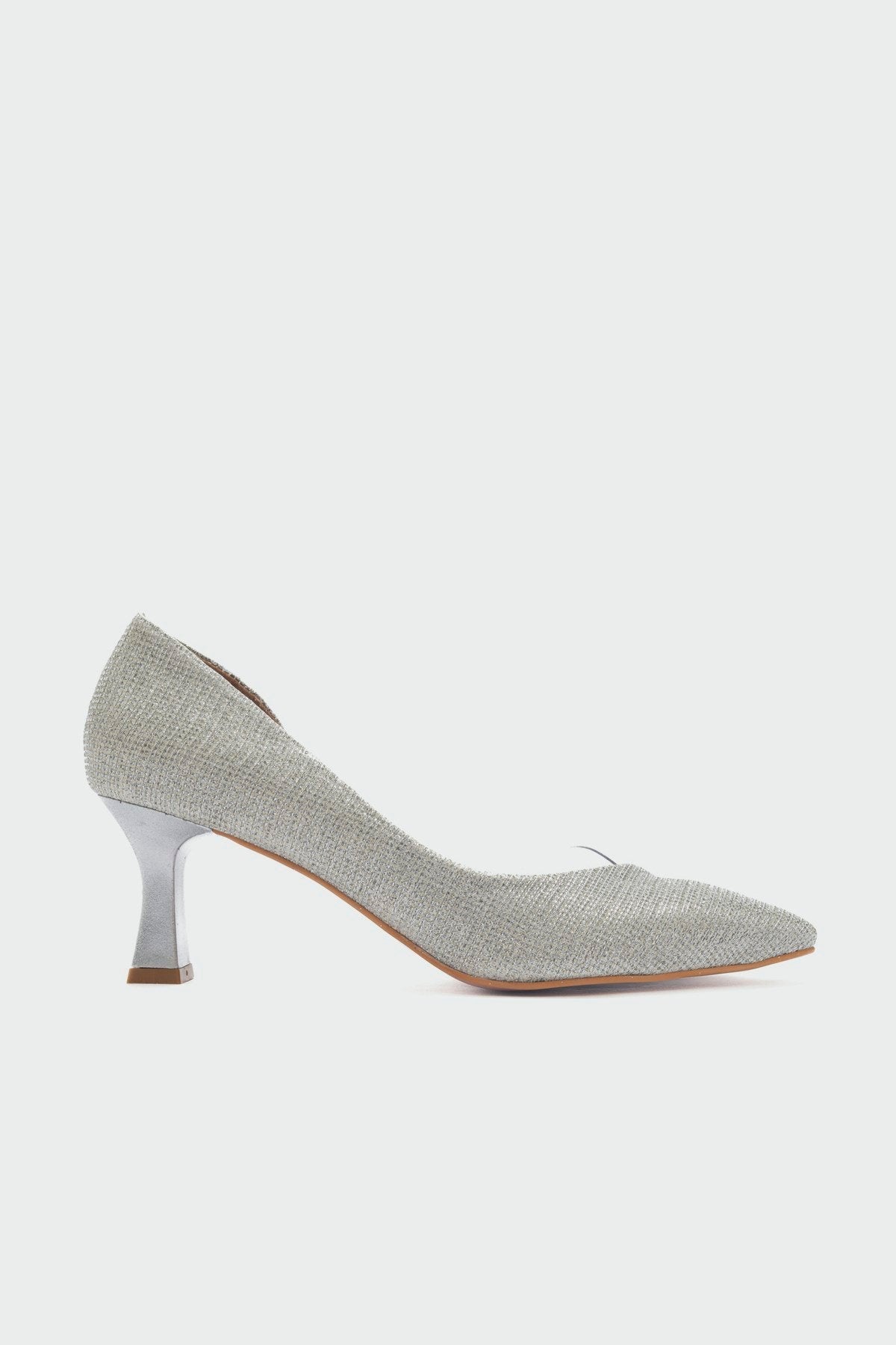 Vera Lame Glitter Pointed Toe Pump – top view showing leather, glitter, Vowalisse