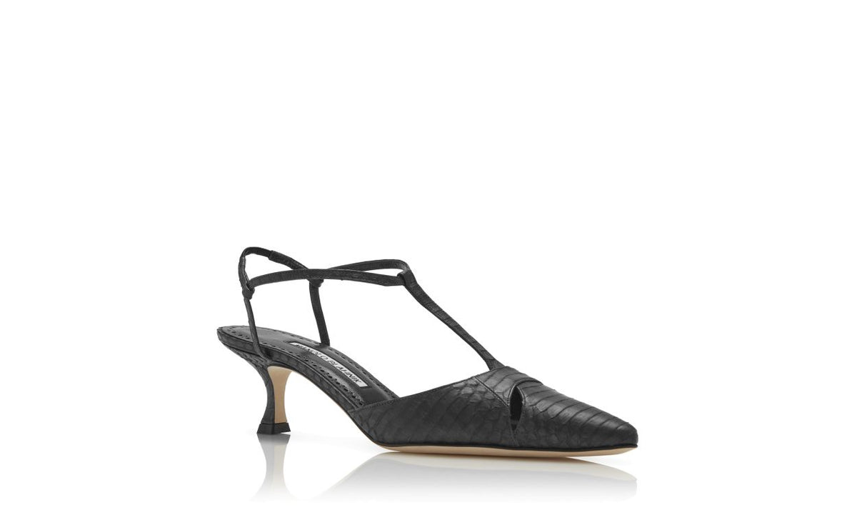 Valentina Élan Black T-Bar T-Bar Shoes – top view showing black t-bar, slingback, Vowalisse