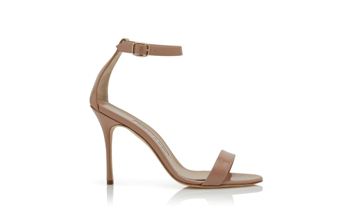 Noelle Grace Neutral Ankle Strap Ankle-Strap Shoes – side profile showing neutral ankle strap, patent leather, Vowalisse