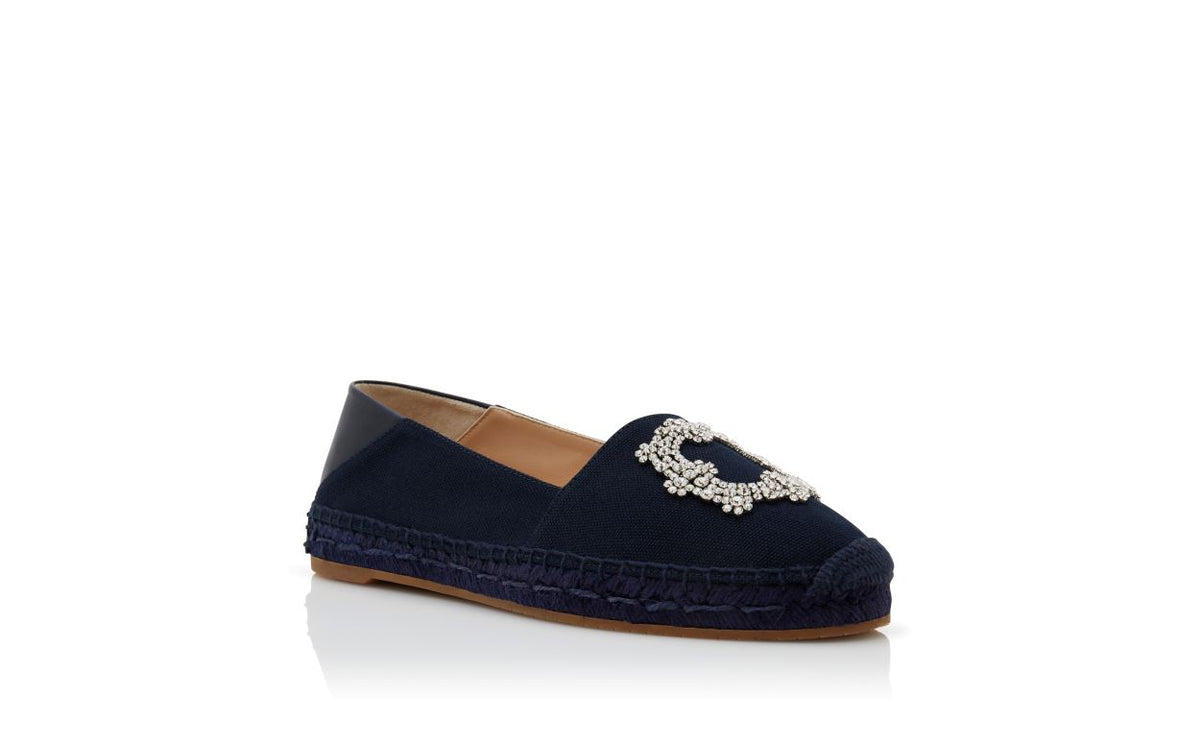 Delphine Élan Blue Round Toe Espadrilles – top view showing blue round toe, Vowalisse