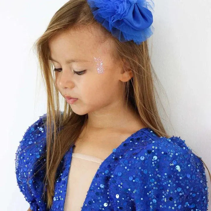 Aneta Blue Baby Girl Christening baby girl first birthday dress, additional product image 4 by Vowalisse