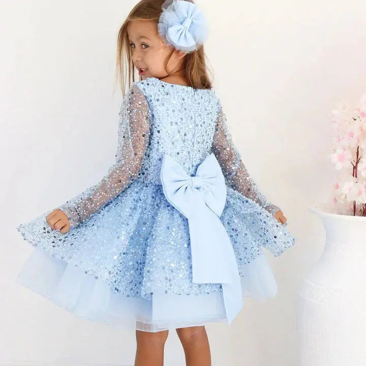 Alana Emerald Green Flower Girl Birthday baby girl first birthday dress, additional product image 4 by Vowalisse