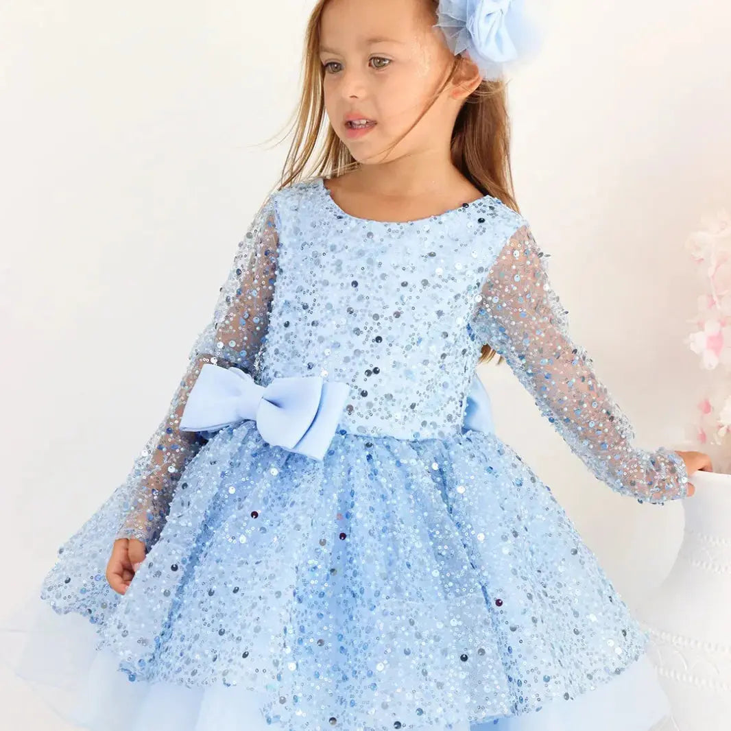 Alana Emerald Green Flower Girl Birthday baby girl first birthday dress, additional product image 7 by Vowalisse