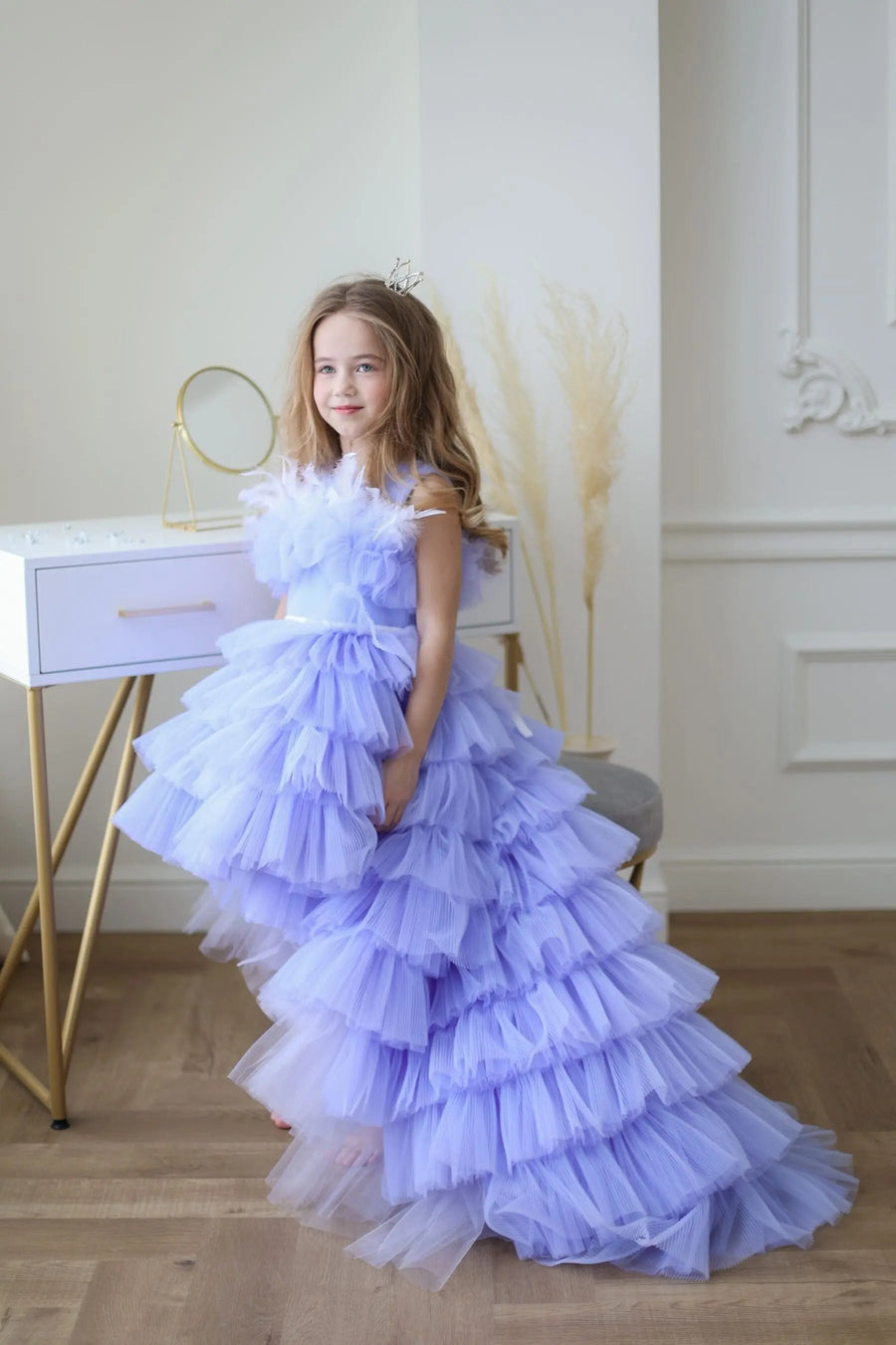 Alana Lavender Mermaid Birthday Dress For Girls – Vowalisse