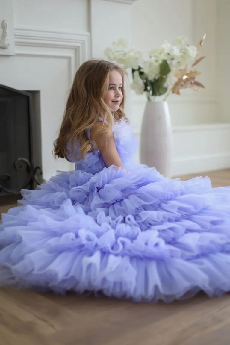 Alana Lavender Mermaid Birthday Dress For Girls, baby girl first birthday dress, additional product image 2 by Vowalisse