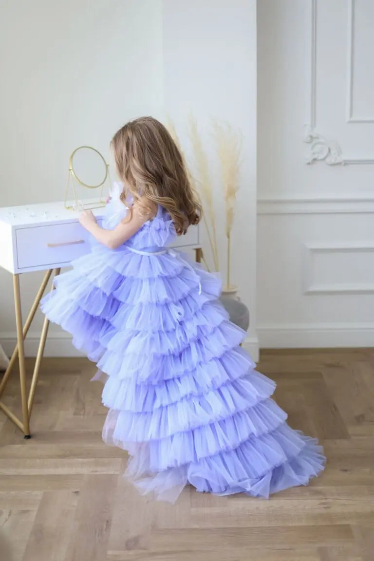 Alana Lavender Mermaid Birthday Dress For Girls, baby girl first birthday dress, additional product image 3 by Vowalisse