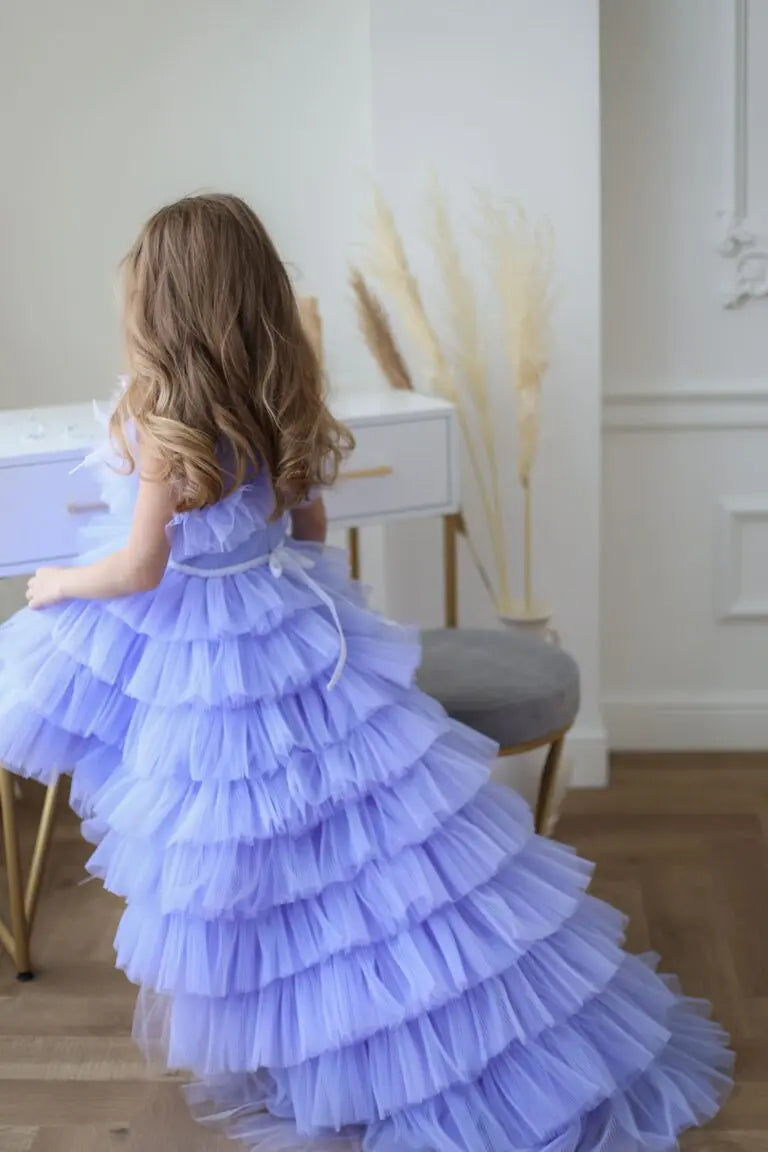 Alana Lavender Mermaid Birthday Dress For Girls, baby girl first birthday dress, additional product image 5 by Vowalisse