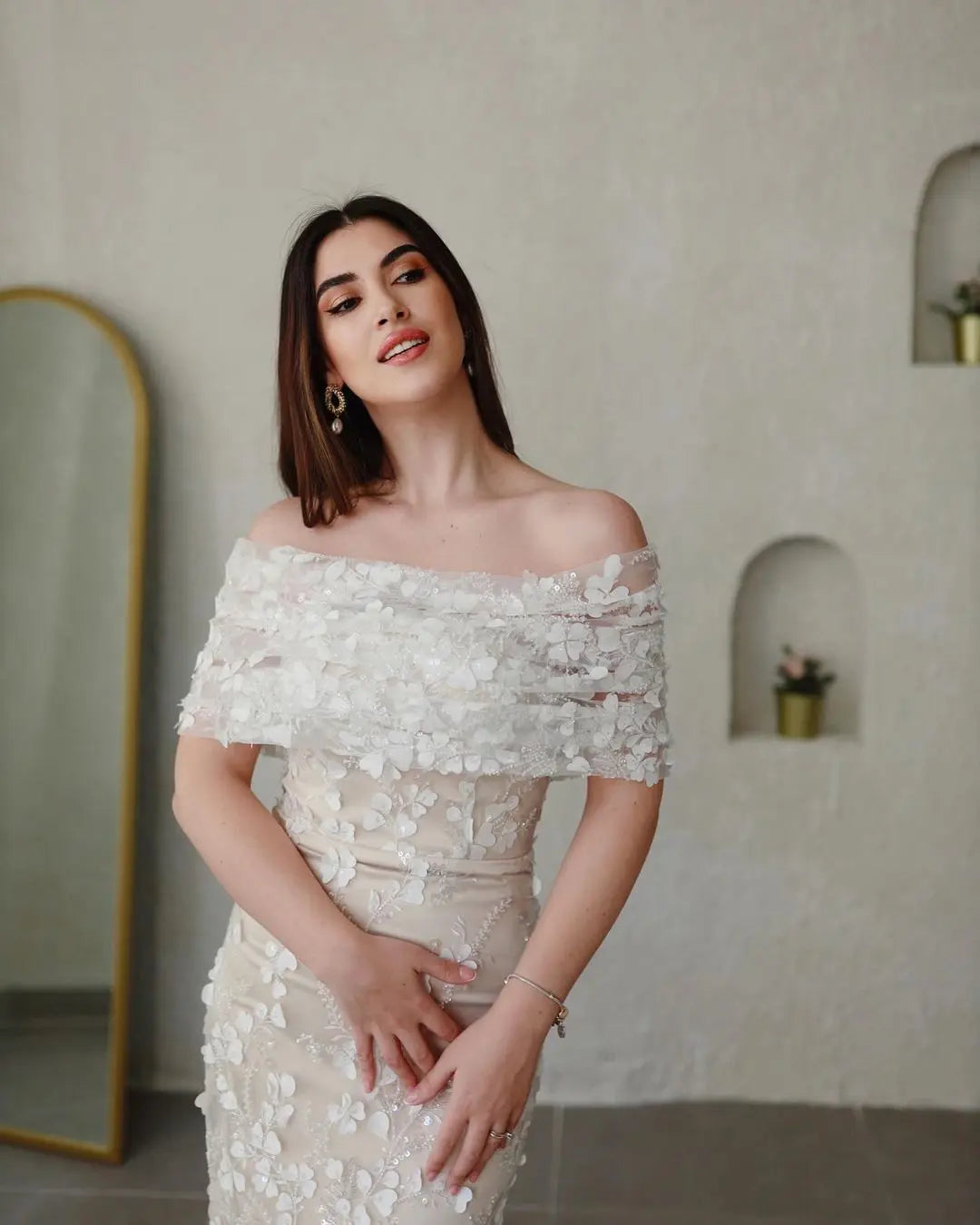 Aria Satin Maxi Dress VOWALISSE bridal shoes – view 2