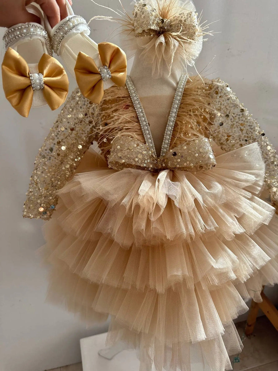 Purple Flower Girl Birthday Dress – Vowalisse