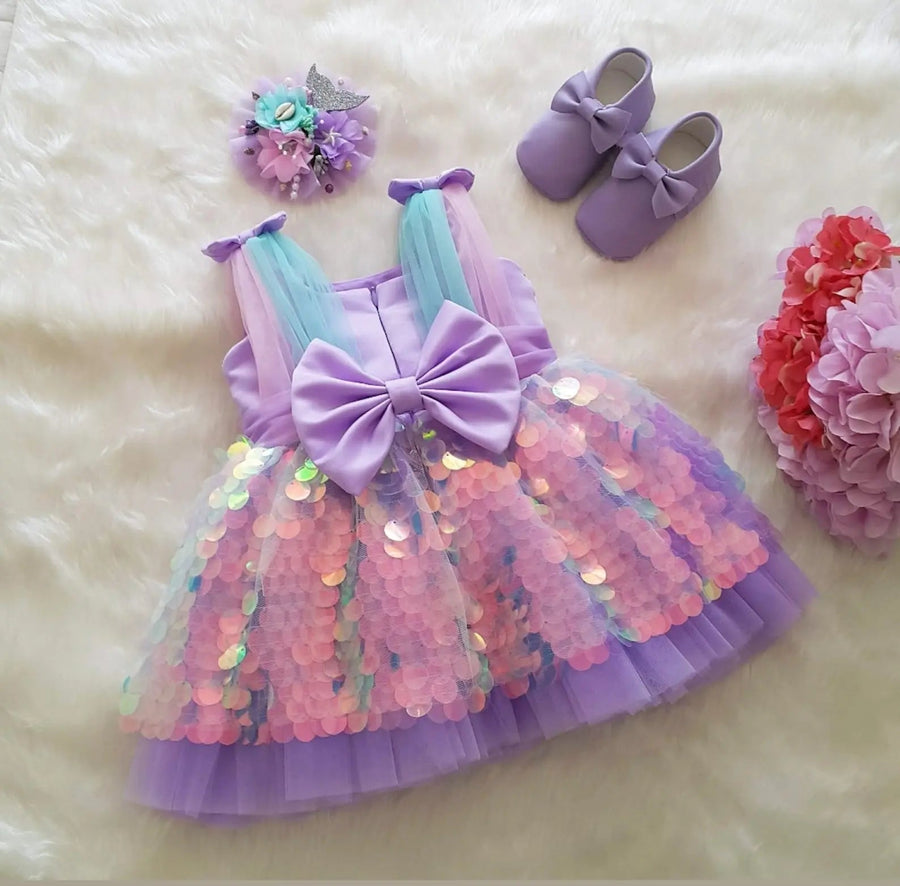 Gifts Pink Flower Girl Birthday Dress – Vowalisse