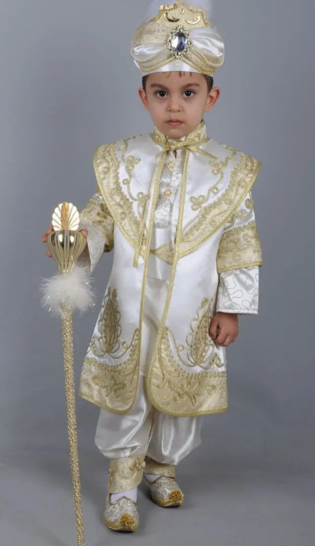 Caftan Ottoman Prince Costume, baby boy first birthday outfit, main product image by Vowalisse