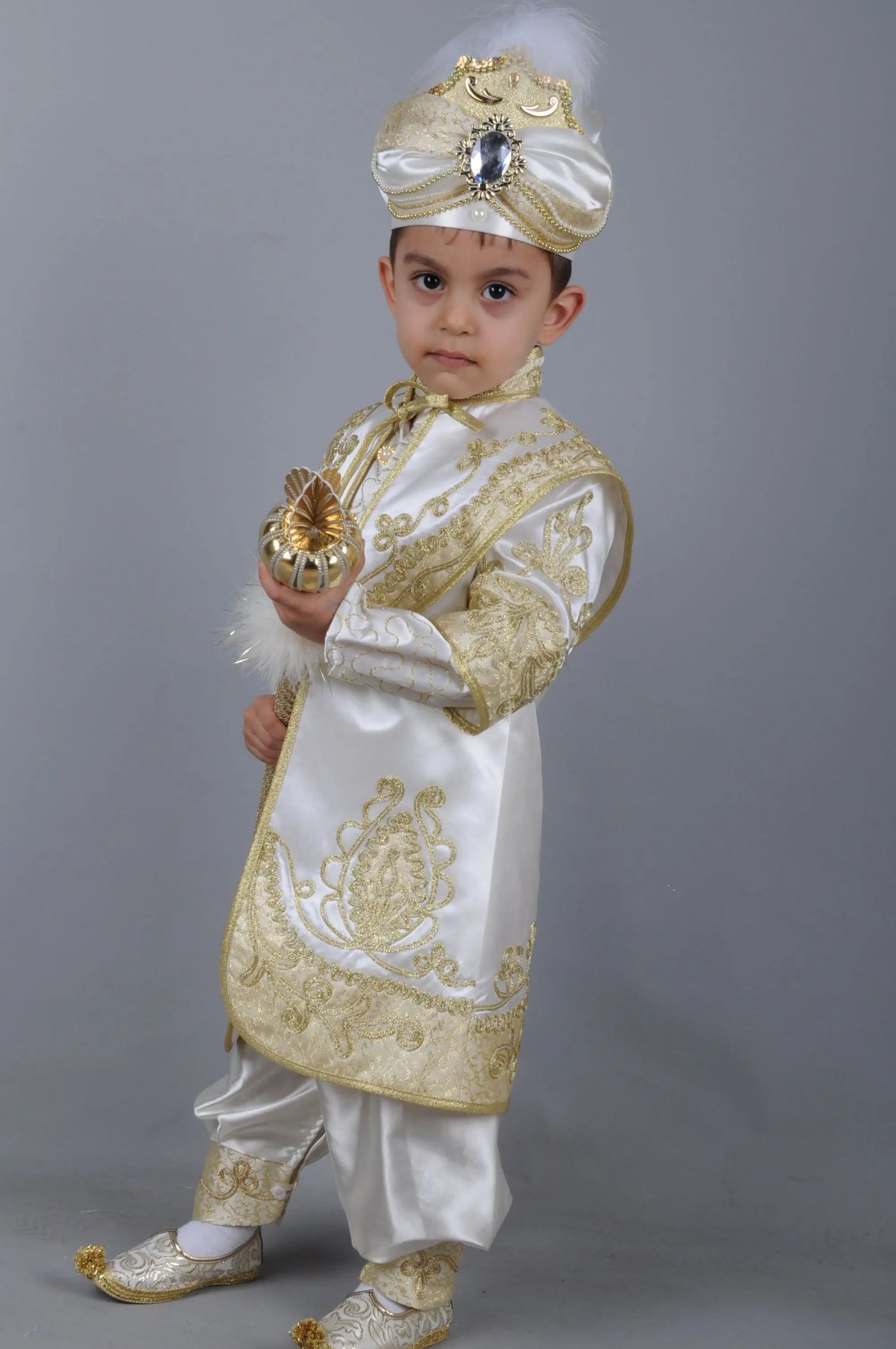 Caftan Ottoman Prince Costume, baby boy first birthday outfit, additional product image 4 by Vowalisse