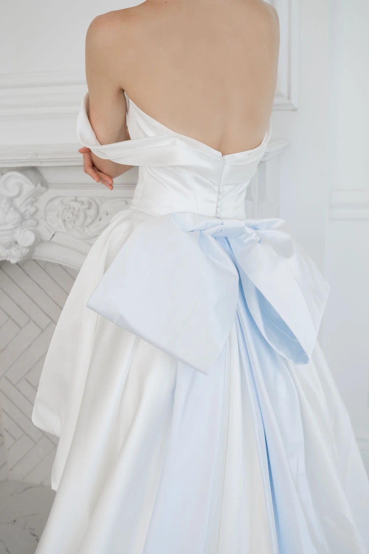 Amina Satin Corset Wedding Dress VOWALISSE bridal gown – view 4