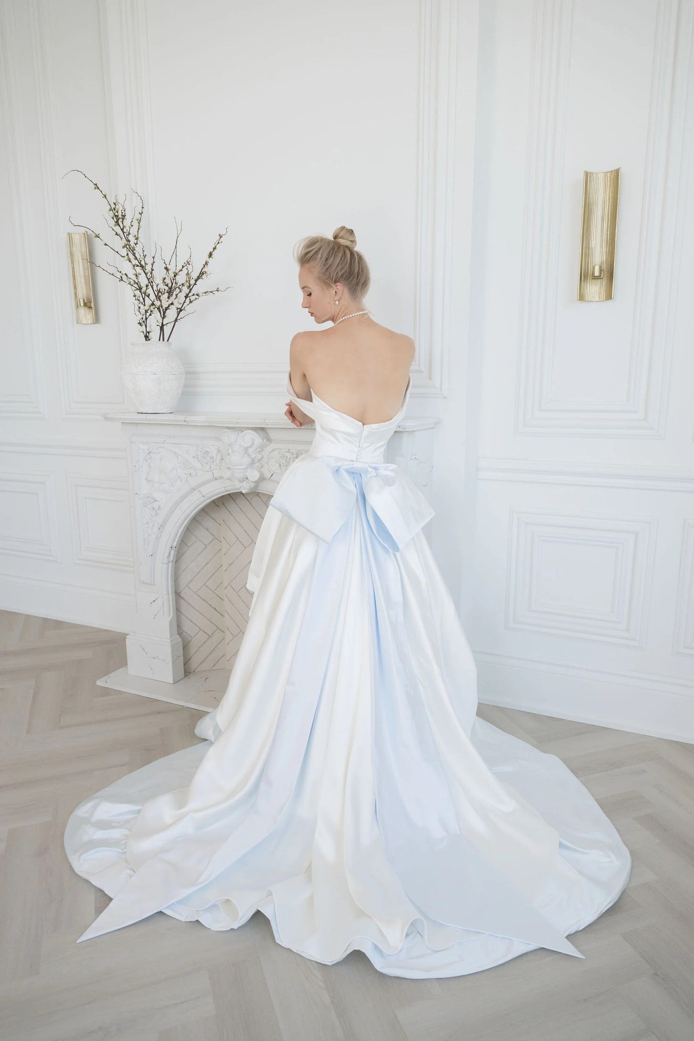 Amina Satin Corset Wedding Dress VOWALISSE bridal gown – view 5