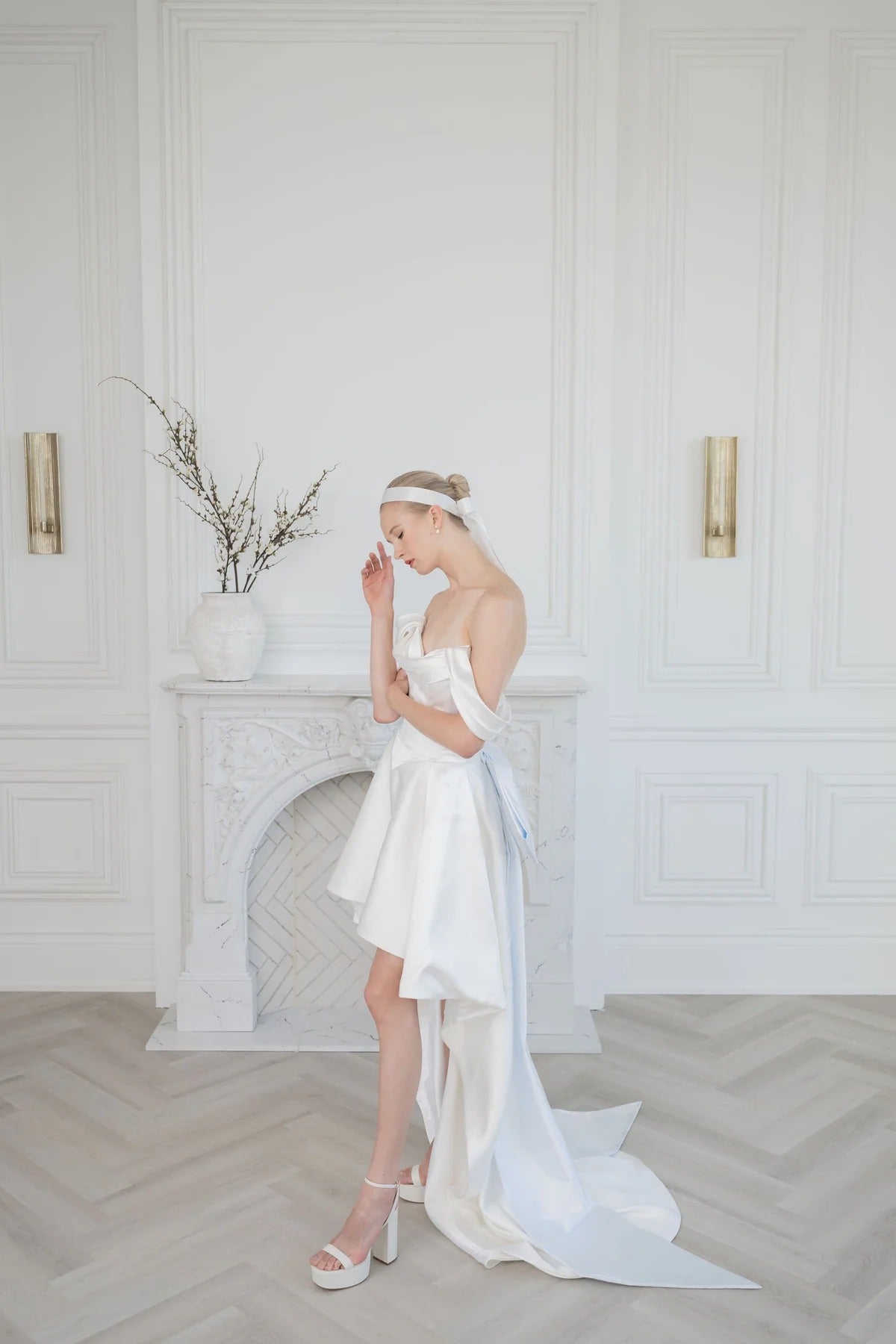 Amina Satin Corset Wedding Dress VOWALISSE bridal gown – view 1