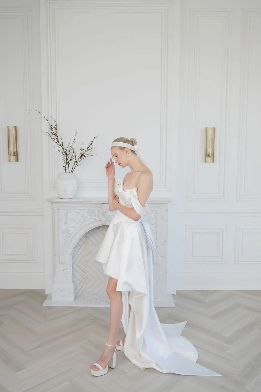 Amina Satin Corset Wedding Dress | VOWALISSE