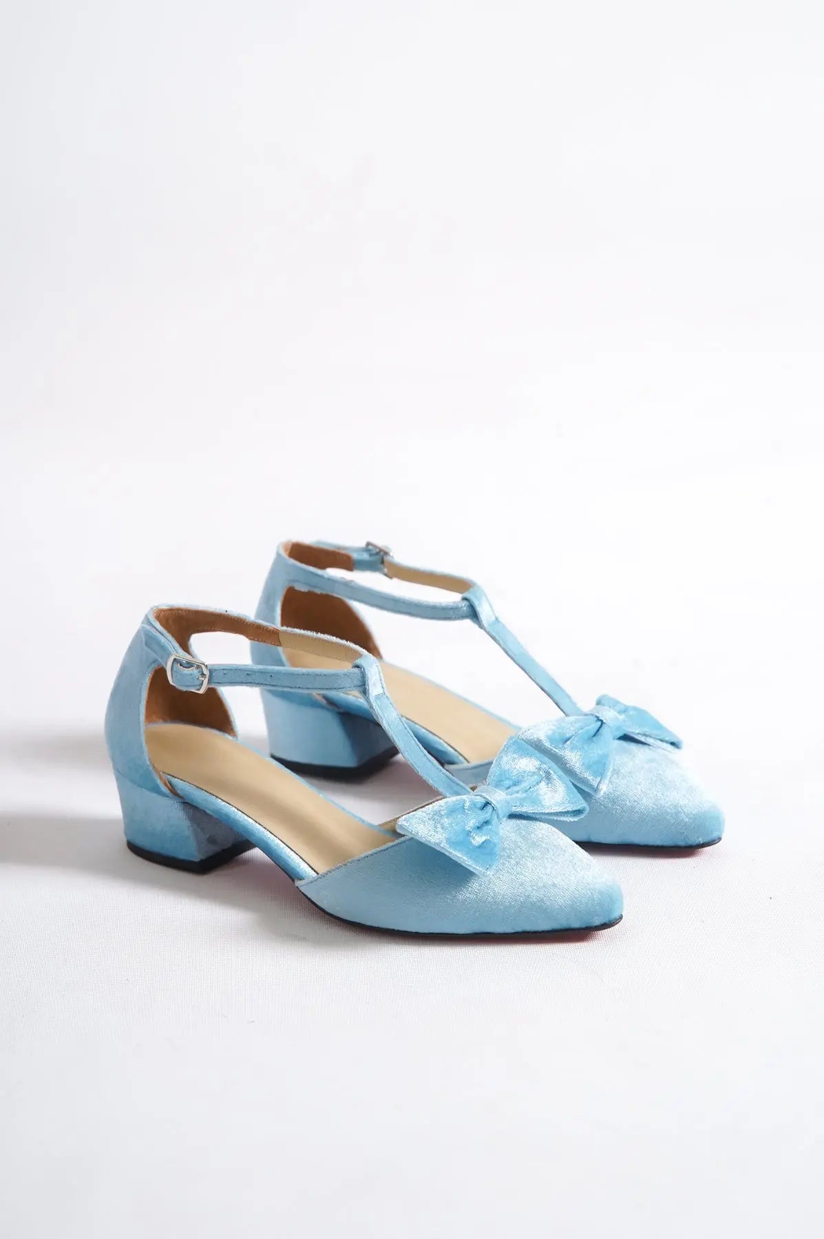 Emerald Green Low Heel Bridal Heels VOWALISSE bridal shoes – view 9