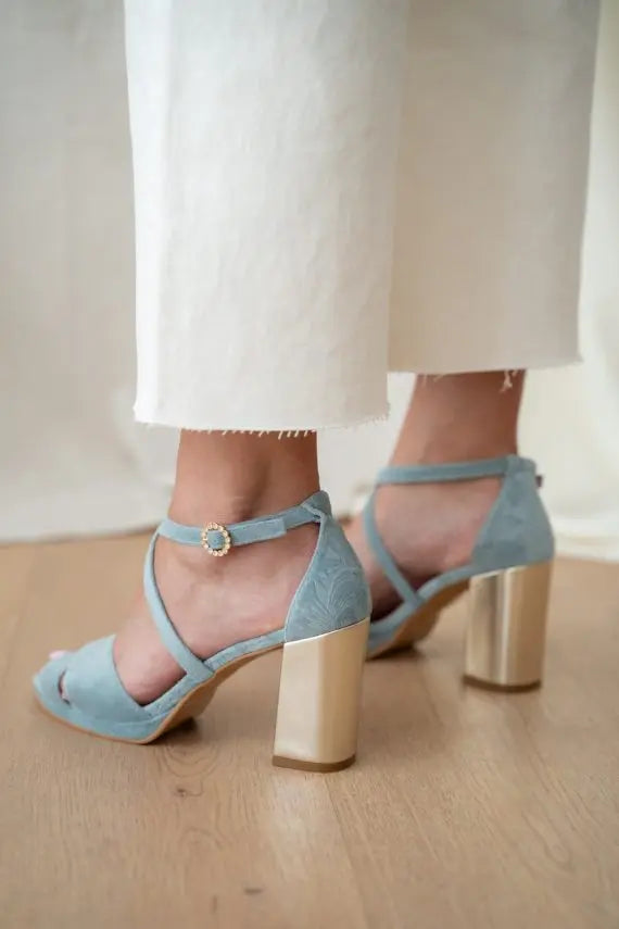 Blue Bridal Heels VOWALISSE bridal shoes – view 3